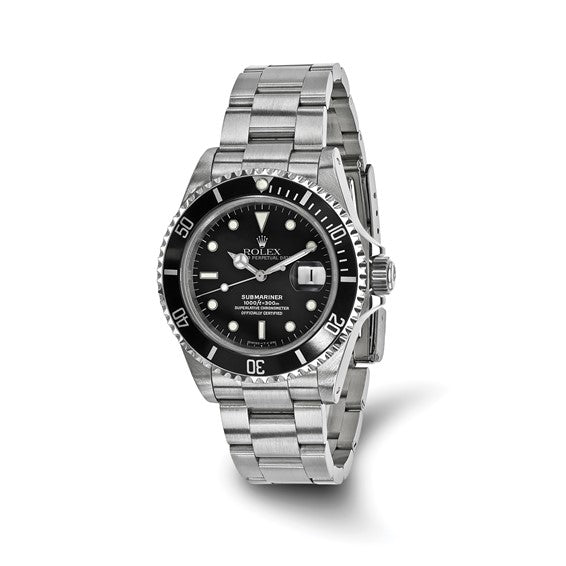 Pre-owned Rolex-Independently Certified Steel Oyster 40mm Submariner Black Dial Watch Virtus Collective